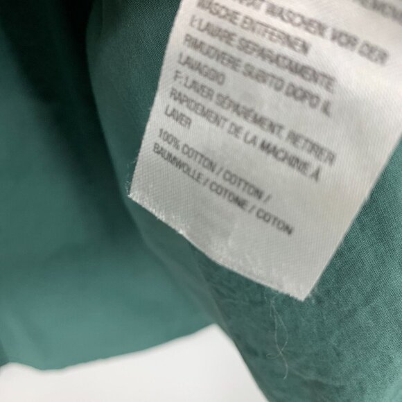 LOGO Lori Goldstein Top Button Front Tunic Roll Tab Waist Seam - Picture 9 of 12